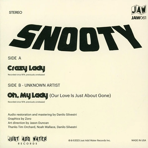 Snooty - Split Limited Edition Vinyl Edition