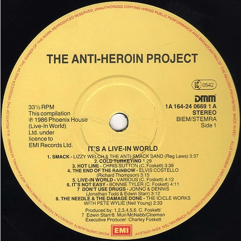 V.A. - The Anti-Heroin Project - It's A Live-In World