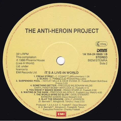 V.A. - The Anti-Heroin Project - It's A Live-In World
