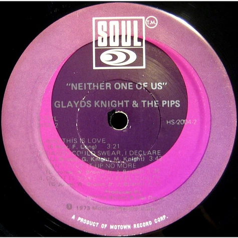 Gladys Knight And The Pips - Neither One Of Us