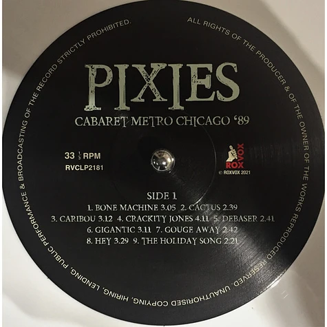 Pixies - Cabaret Metro Chicago ‘89