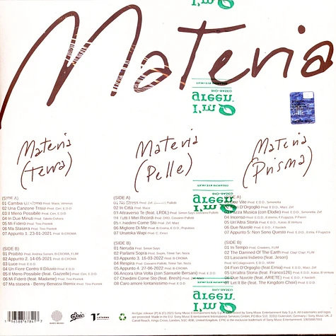 Marco Mengoni - Materia (Terra,Pelle,Prisma)