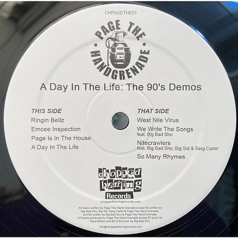 Page The Hand Grenade - A Day In The Life: The 90's Demos