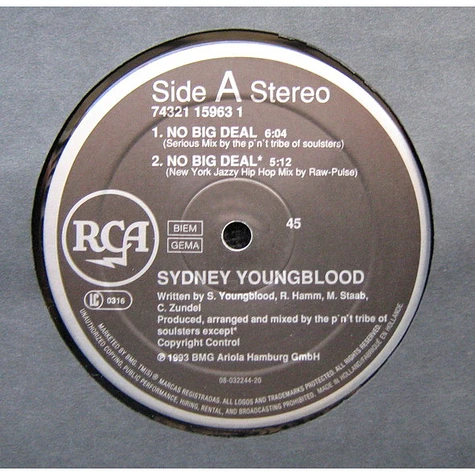 Sydney Youngblood - No Big Deal