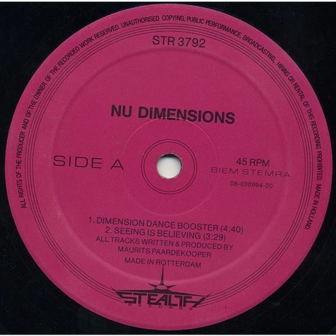 Nu Dimensions - Dance Booster
