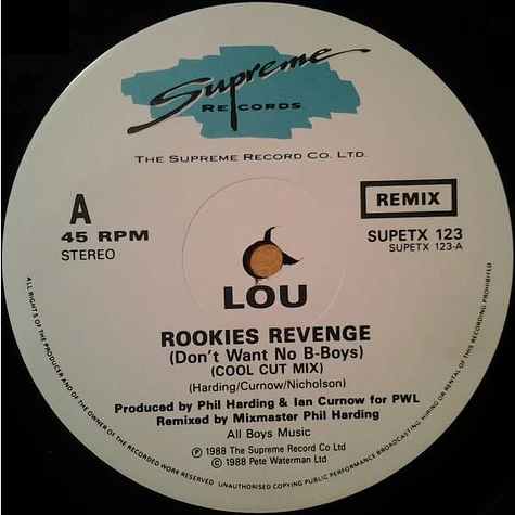 Lou - Rookies Revenge (Cool Cut Mix)