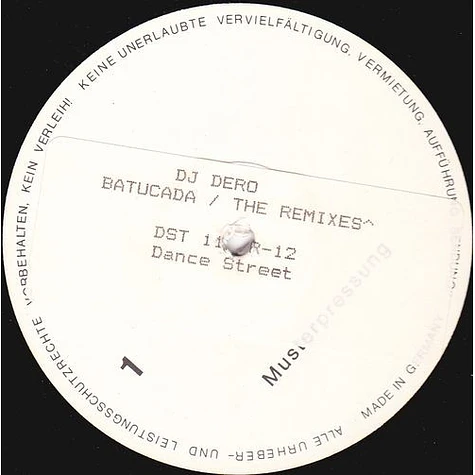 DJ Dero - Batucada (The Remixes)