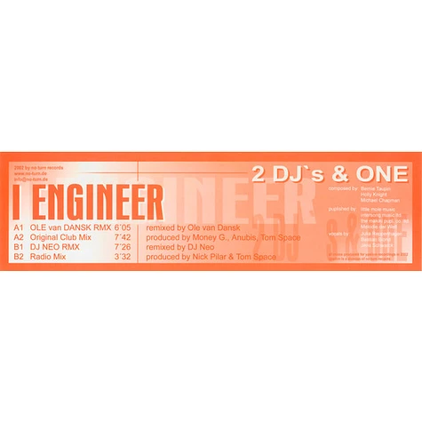 2 DJ's And One - I Engineer