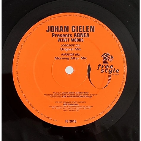 Johan Gielen Presents Abnea - Velvet Moods