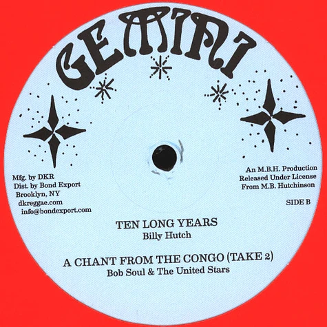 Bob Soul / King Tubby / Billy Hutch - Message From The Congo / Ten Long Years