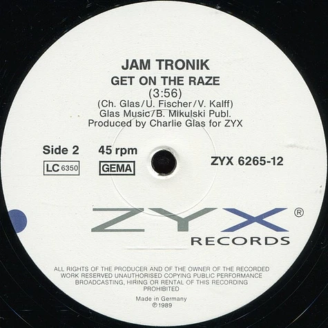 Jam Tronik - Another Day In Paradise (The Sidney Mix)