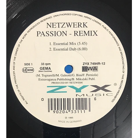 Netzwerk - Passion - Remix