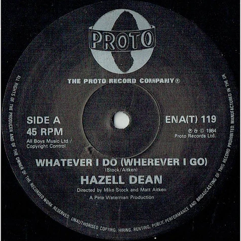 Hazell Dean - Whatever I Do (Wherever I Go)
