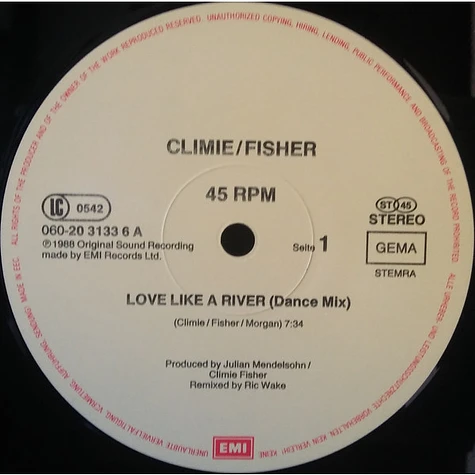 Climie Fisher - Love Like A River