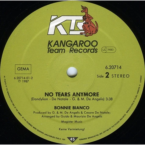 Bonnie Bianco & Pierre Cosso - Stay / No Tears Anymore