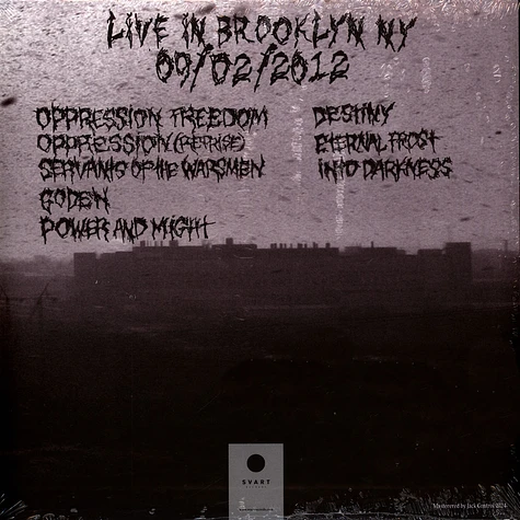 Winter - Live In Brooklyn Ny Black Vinyl Edition