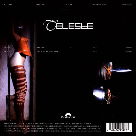 Celeste - Every Day / Love Will Tear Us Apart Record Store Day 2024 Transparent Vinyl Edition