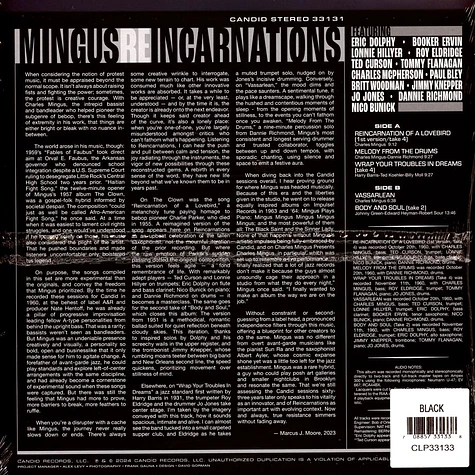 Charles Mingus - Reincarnations Record Store Day 2024 Vinyl Edition