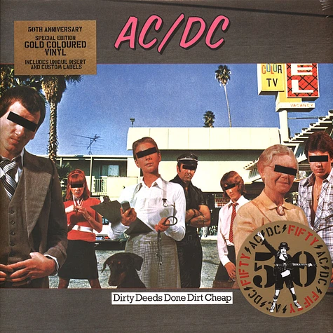 AC/DC - Dirty Deeds Done Dirt Cheap Gold Nugget Vinyl Edition