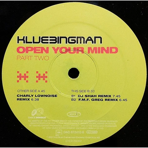 Klubbingman - Open Your Mind (Part Two)