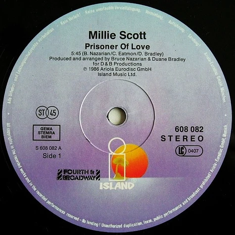 Millie Scott - Prisoner Of Love