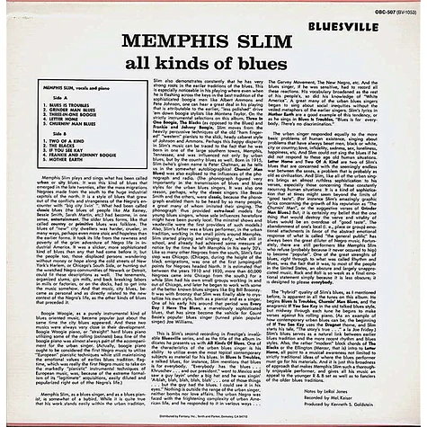 Memphis Slim - All Kinds Of Blues