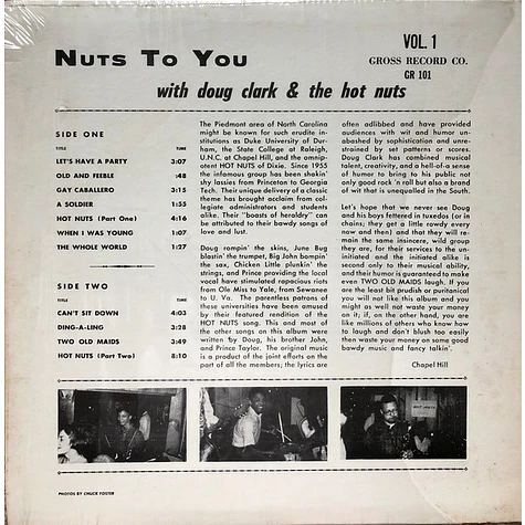 Doug Clark & The Hot Nuts - Nuts To You Vol. 1