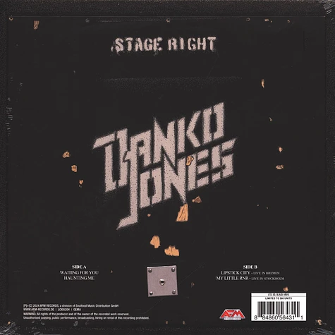 Danko Jones - 4x10 Black Vinyl Edition