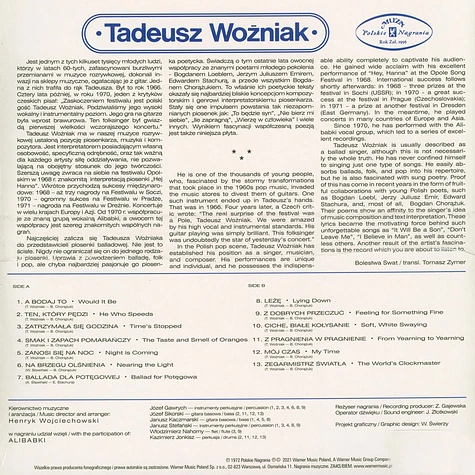 Tadeusz Wozniak - Tadeusz Wozniak Blue Vinyl Edtion
