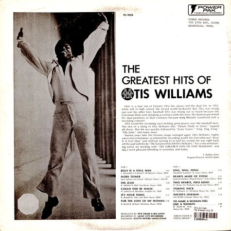Otis Williams - The Greatest Hits Of