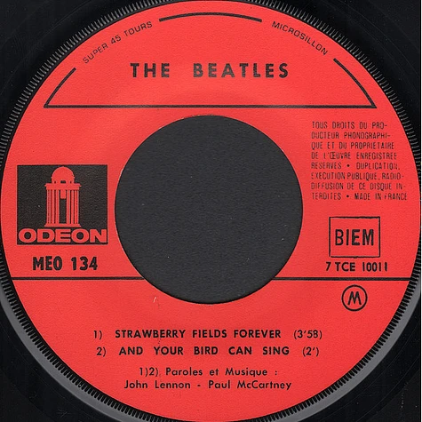 The Beatles - Strawberry Fields Forever / Penny Lane - Vinyl 7