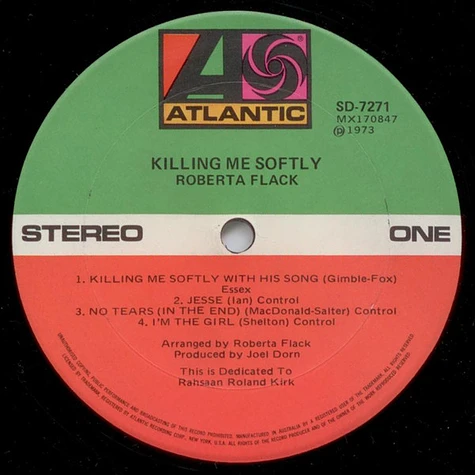 Roberta Flack - Killing Me Softly