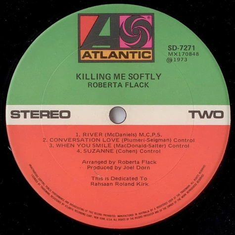 Roberta Flack - Killing Me Softly