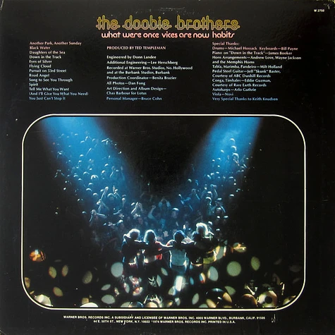 The Doobie Brothers - What Were Once Vices Are Now Habits