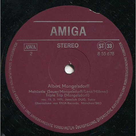 Albert Mangelsdorff - Albert Mangelsdorff