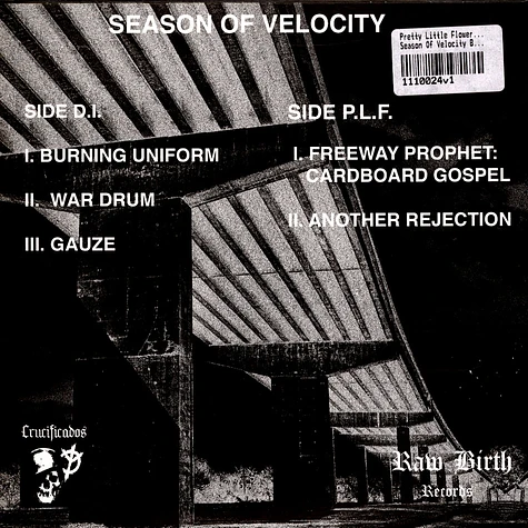 Pretty Little Flower / Dead Instruments - Season Of Velocity Black Vinyl Edition