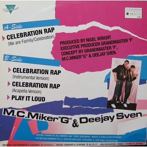 MC Miker G. & DJ Sven - Celebration Rap