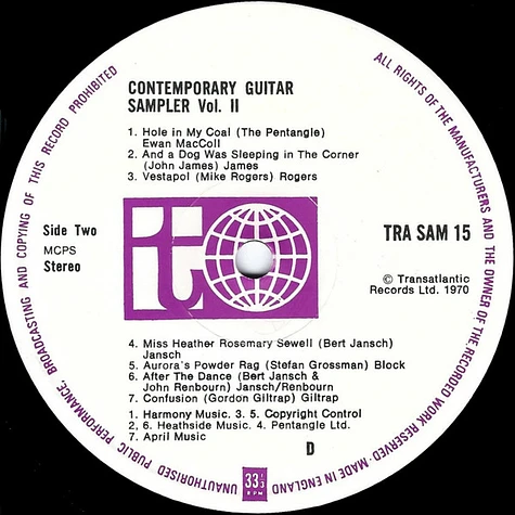 V.A. - The Contemporary Guitar Sampler Volume 2