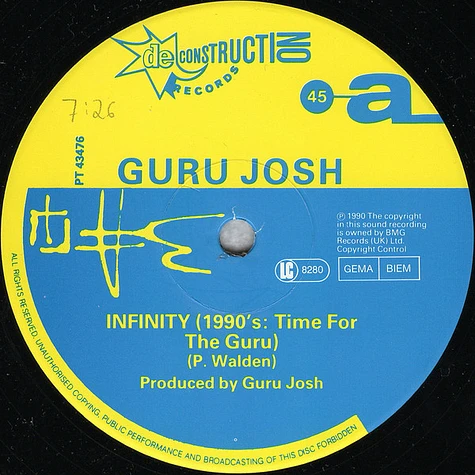 Guru Josh - Infinity (1990's...Time For The Guru)