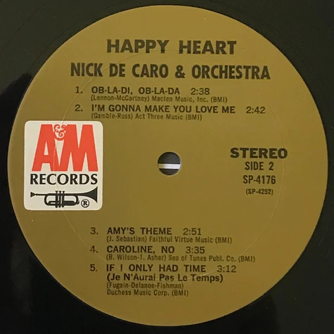 Nick DeCaro And His Orchestra - Happy Heart