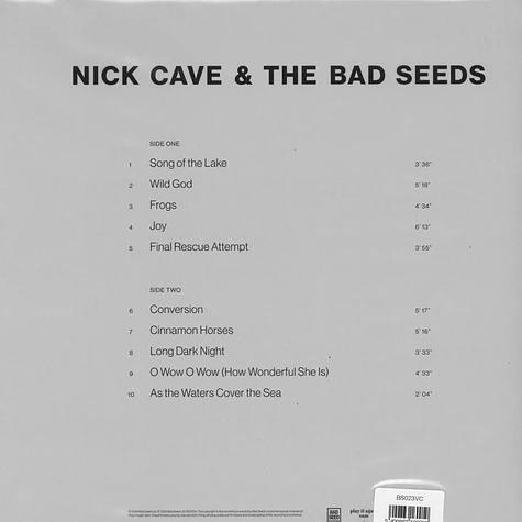 Nick Cave & The Bad Seeds - Wild God Clear Vinyl Edition