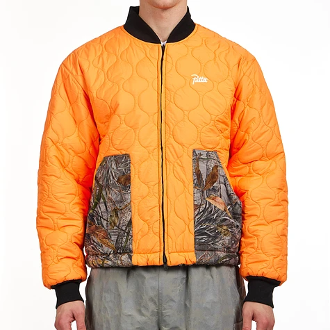 Patta - Nature Print Reversible Canvas Bomber Jacket