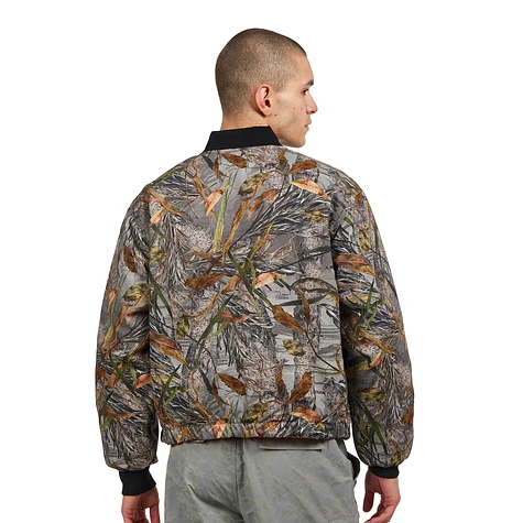 Patta - Nature Print Reversible Canvas Bomber Jacket