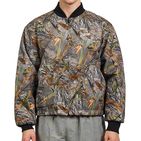 Patta - Nature Print Reversible Canvas Bomber Jacket