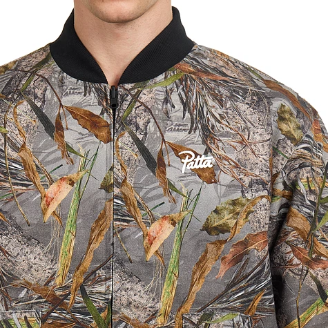 Patta - Nature Print Reversible Canvas Bomber Jacket