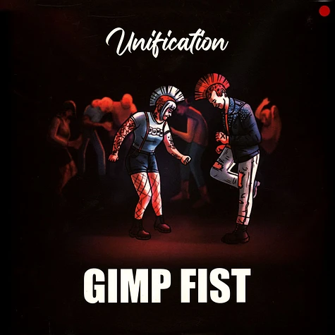 Gimp Fist - Unification Transparent Red With Blue Splashes Vinyl Edition