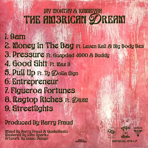Jay Worthy, Kamaiyah & Harry Fraud - The Am3rican Dream Black Vinyl Edition