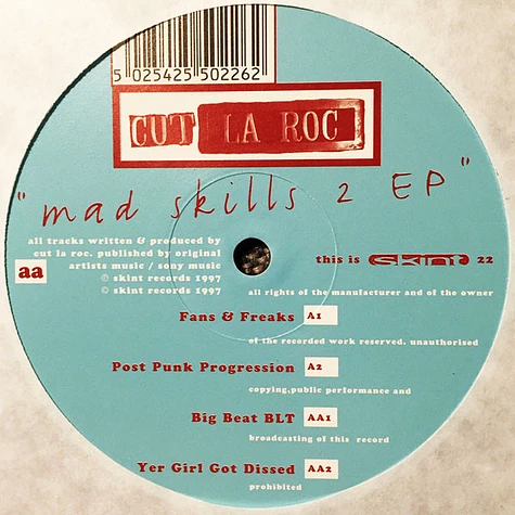 Cut La Roc - Mad Skills 2 EP