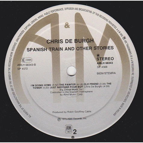 Chris de Burgh - Spanish Train And Other Stories