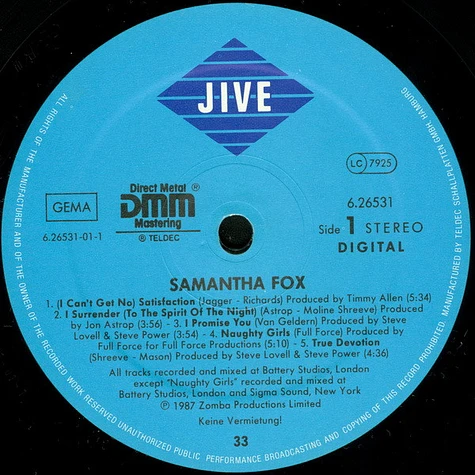 Samantha Fox - Samantha Fox